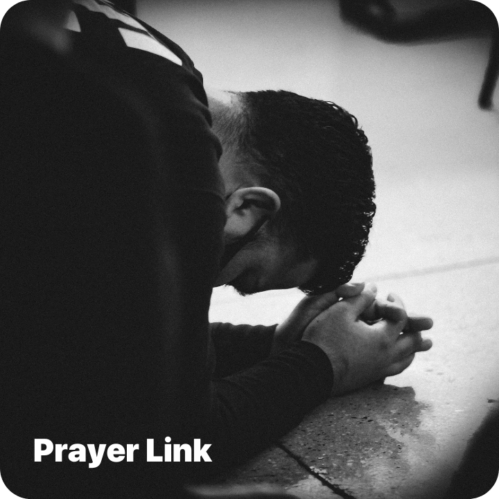 Man praying for one hour for his Pinelake Church campus
